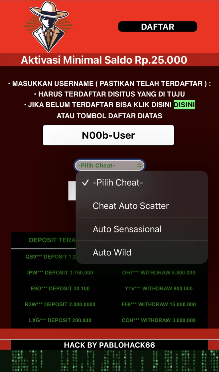 Cheat pablohack66.com Easy Win? Awas Penipuan!
